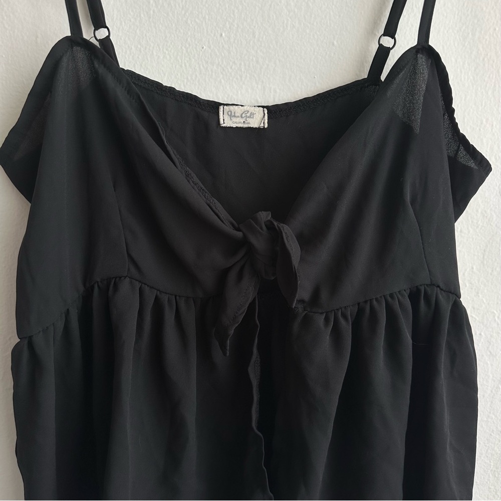 Brandy Melville Black Babydoll Camisole Top